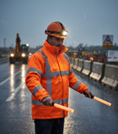 Premium Multi Fire Hi-Vis Retardant Anti-Static Waterproof Lined Parka Jacket with Concealed Zip and Adjustable Cuffs