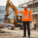 Premium Hi-Vis Orange Interactive Softshell Jacket with Windproof Design and Reflective Features for Enhanced Visibility