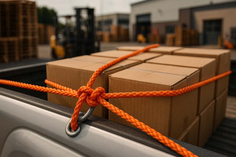 10mm Orange Polypropylene Rope 200m - Heavy Duty Draw Cord for Cable Pulling, Telecoms, Industrial, Transport & Agriculture - 1,425kg Break Strength