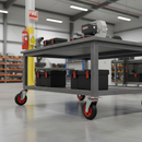 160mm Heavy Duty Swivel Plate Castor with Rubber Tyre