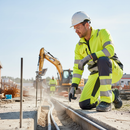 Premium Flexible Hi-Vis Trousers with Stretch Panels and Knee Pad Pockets for Enhanced Comfort and Mobility