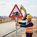 Premium Risk of Grounding Road Sign for Level Crossings and Elevated Bridges - Available in Multiple Sizes