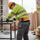 Premium Non-Metal Stretch Belt with Rubber-Coated Buckle for Comfort and Durability - Ideal for Transport Professionals