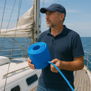 8mm Blue Polypropylene Rope 3 Strand - 220m Heavy-Duty Coil