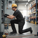 Premium Flame Resistant Service Trousers with Stretch Sections for Maintenance Work - Water and Dirt Repellent