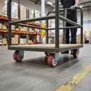 125mm Diameter Heavy Duty Polyurethane Tyred Wheel with Nylon Centre