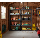 Heavy Duty Plastic Shed Shelving - 1760mm High - 20kg Capacity - Charcoal