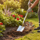Premium Stainless Steel Garden Spade with Curved Blade and Solid Socket Design for Efficient Soil Turning and Digging