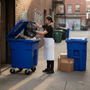 Premium Heavy Duty 1100L Flat Top Wheelie Bin with Robust Design and Multiple Color Options for Commercial Use