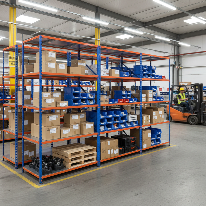 Premium Industrial Shelving Unit - 2440mm High - 200kg Capacity - Steel