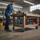 125mm Fixed Plate Castor with Heavy Duty Rubber Tyre for 100Kg Load Capacity