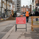 Premium Pedestrians Please Use Other Footpath Sign - 600x450mm Engineer Grade Reflective Metal Safety Sign