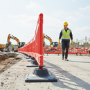 Premium Stabilising Foot for Heavy Duty Barrier - Durable Recycled Plastic Design for Increased Stability and Weight Support