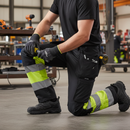 Premium High-Visibility Trousers with Stretch Panels and Holster Pockets for Enhanced Mobility in Demanding Environments