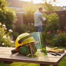 Premium Green Polycarbonate Visor for Outdoor Use