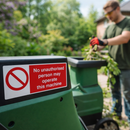 No Unauthorised Person May Operate This Machine Safety Sign – 1mm Rigid Plastic – Indoor/Outdoor Use