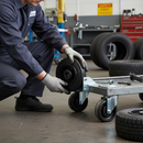 80mm Diameter Premium Wheel with Rubber Tyre and Roller Bearing