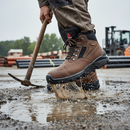 Premium Waterproof Leather Safety Boot with GORE-TEX Liner, Composite Toe Cap, and Comfortable Footbed for Heavy Industry Use