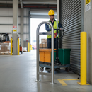 Premium Door Guard Stopper - Heavy Duty Door Safety Barrier with Rubber Shock Absorber and Stainless Steel Construction