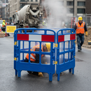 Premium Folding Manhole Barrier - Durable UV Stabilised HDPE for Utility Work - High-Quality Professional Grade for Industrial and Commercial Appli...