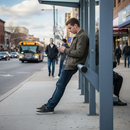 Premium Wall-Mounted Perch Bar 1m for Modular Bus Shelters - Seamless Installation and Versatile Design
