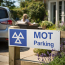 MOT Parking Signs – 600mm x 200mm – Rigid Plastic – Indoor/Outdoor Use