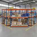 Heavy Duty Industrial Shelving - 2440mm High - 800kg Capacity - Melamine - Blue & Orange