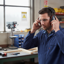 Premium Low-Profile Ear Defenders with 32dB SNR, Over-Moulded Headband, and Replaceable Ear Pads for High Attenuation in Noisy Environments