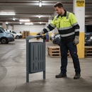 Premium 50L Heavy Duty Litter Bin with Steel Construction for Indoor and Outdoor Use
