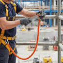 Professional Single Tool Lanyard with Elastic Design for Safety and Security at Heights - Holds Tools up to 10kg
