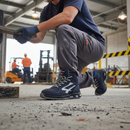 Premium High-Sided Safety Boot with Ankle Support, Aluminium Toe Protector, and Slip-Resistant Sole for Industrial Use