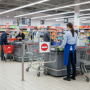 Premium Mechanical Checkout Mounted Closer Gate with Alarm and Lockable Functionality for Retail Environments
