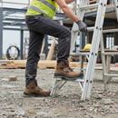 Premium Heavy Duty Work Boot with Nubuk Leather Upper and Anti-Static Features for Construction and Gardening