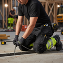 Premium Hi-Vis Softshell Trousers with Holster Pockets - Waterproof, Windproof, and Breathable for Harsh Weather
