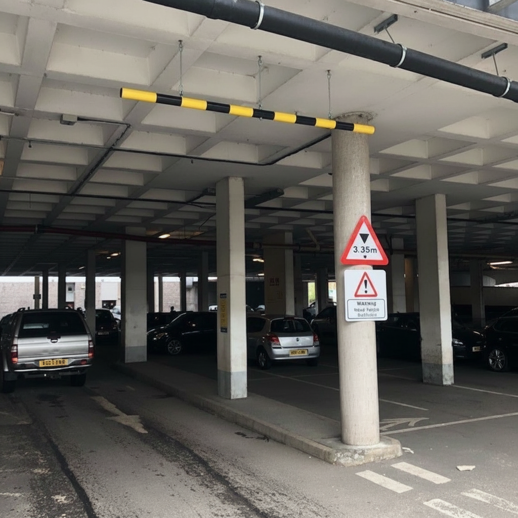 Professional Height Restriction Bar for Car Parks and Construction Sit