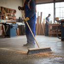 Premium Soft Wood Broom Handle 60" x 1 1/8" for Effective Cleaning and Maintenance