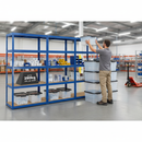 Heavy Duty 3x Shelving Units - 1800mm High with 8x 24L Plastic Storage Boxes