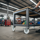 200mm High-Performance Braked Swivel Plate Castor with Nylon Wheel