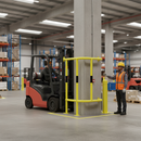 Premium Heavy Duty Column Post Protector - 48mm Diameter for Floor and Wall Mounting, Galvanised Steel Design