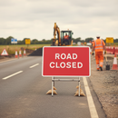 Premium Road Closed Sign for Quick Fit Frames - 1050mm x 750mm Durable Construction for Traffic Management