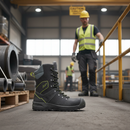 Premium High-Performance Safety Boot with Fiberglass Toe Cap, Slip-Resistant Outsole, and Insulated Design for Cold Weather Work