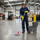 Premium Synthetic Push Fit Mop Head - 250g Red, Machine Washable, Looped Design for Versatile Cleaning