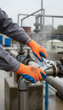 Premium Heavy Duty Latex Coated Gloves with Vented Back for Cold Storage and Winter Use