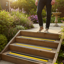 5 x 600mm Premium Anti-Slip Decking Strips for Garden, Steps & Patio