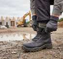 Premium Non-Metallic S3 Safety Boots with Composite Toe Cap, Shock Absorption, and Water Resistant Leather Upper