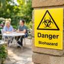 Danger Biohazard Safety Sign – 1mm Rigid Plastic – Indoor & Outdoor Use