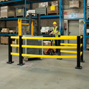 Professional Heavy Duty Hybrid Impact Protection System for Indoor and Outdoor Use with Steel and Plastic Construction