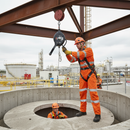 Premium 20m Self-Retracting Lifeline with Integrated Winch for Rescue Applications and Fall Limiting Safety