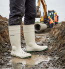Premium Heavy Duty PVC/Nitrile Waterproof Safety Wellingtons with Steel Toe Cap and Oil Resistant Outsole for Chemical Resistance