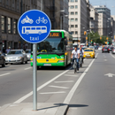 Professional Post Mount Sign for Buses, Bikes, Motorbikes and Taxis - 953B Variant with Supplementary Plate Options